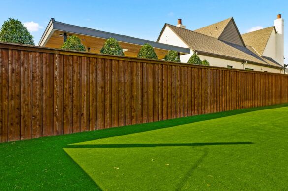 Family backyard cedar fence in Allen, TX